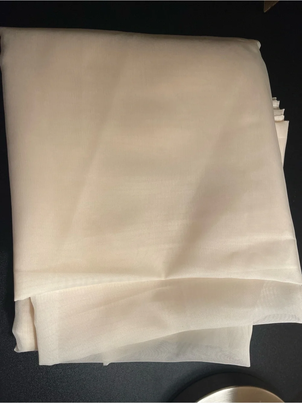 Sheer Cream Window Scarf Valance